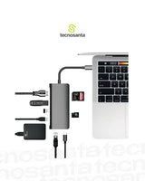 Convertidor Tipo C -hub Multifuncional 8 In 1 iGoma