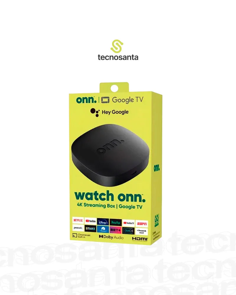 Convertidor Smart Tv Watch Onn Streaming 4k Uhd Google Tv Asistente De Voz