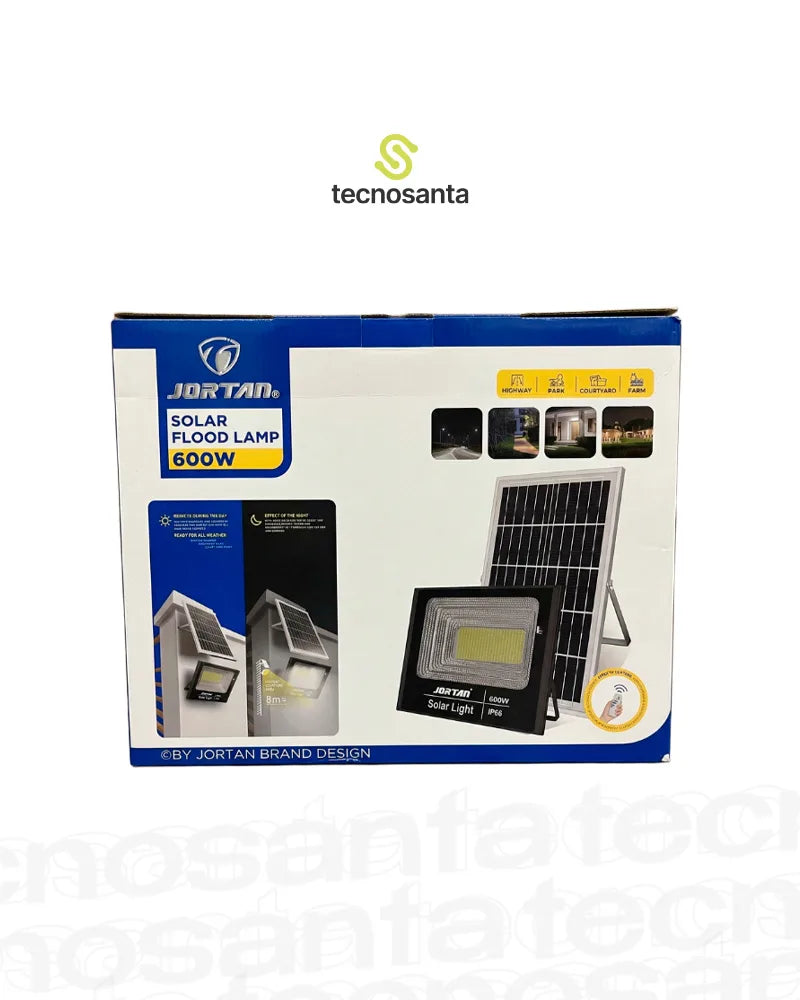 Reflector para Exteriores con Panel Solar 600W