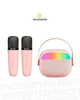 Parlante Karaoke Bluetooth Infantil con Micrófonos