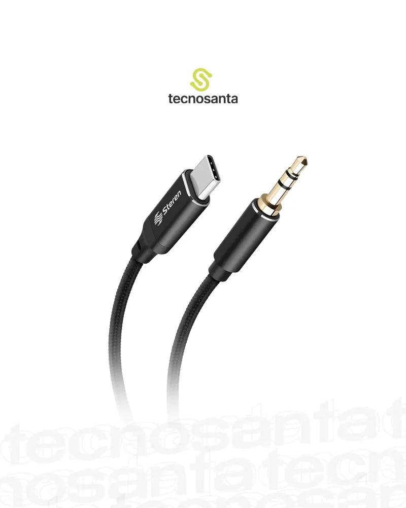 Cable Usb Tipo C a Plug Auxiliar 3.5mm 1.2m Audio Steren