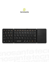Teclado Inalámbrico Compacto Bluetooth con TouchPad