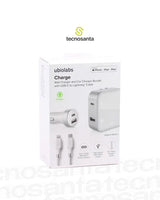 Cargador de pared de carga Ubio Labs y paquete de cargador de coche con USB-C