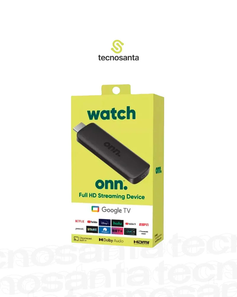 Convertidor SmartTv Stick Watch Onn Full HD
