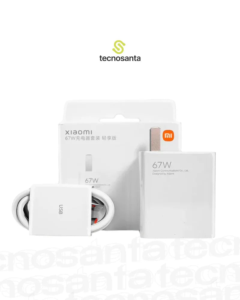 Cargador Original Xiaomi 67W + Cable  USB Tipo C Carga Rápida